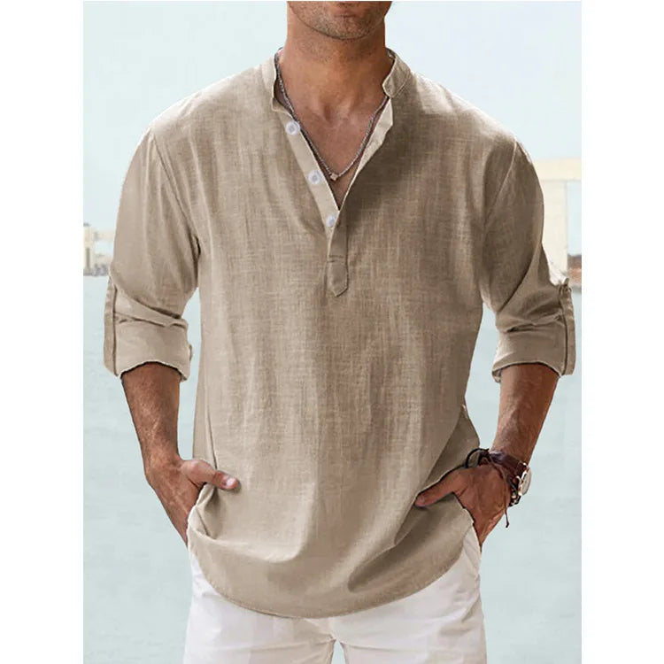 Men's Cotton Linen Shirt