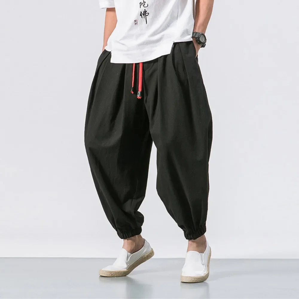 Men's Pants Loose  Jogger Casual Trousers
