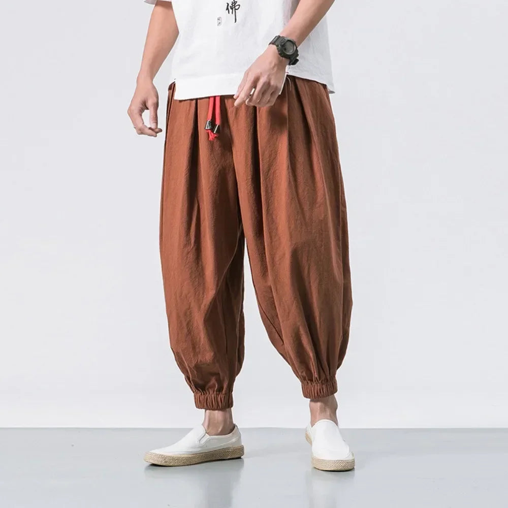 Men's Pants Loose  Jogger Casual Trousers