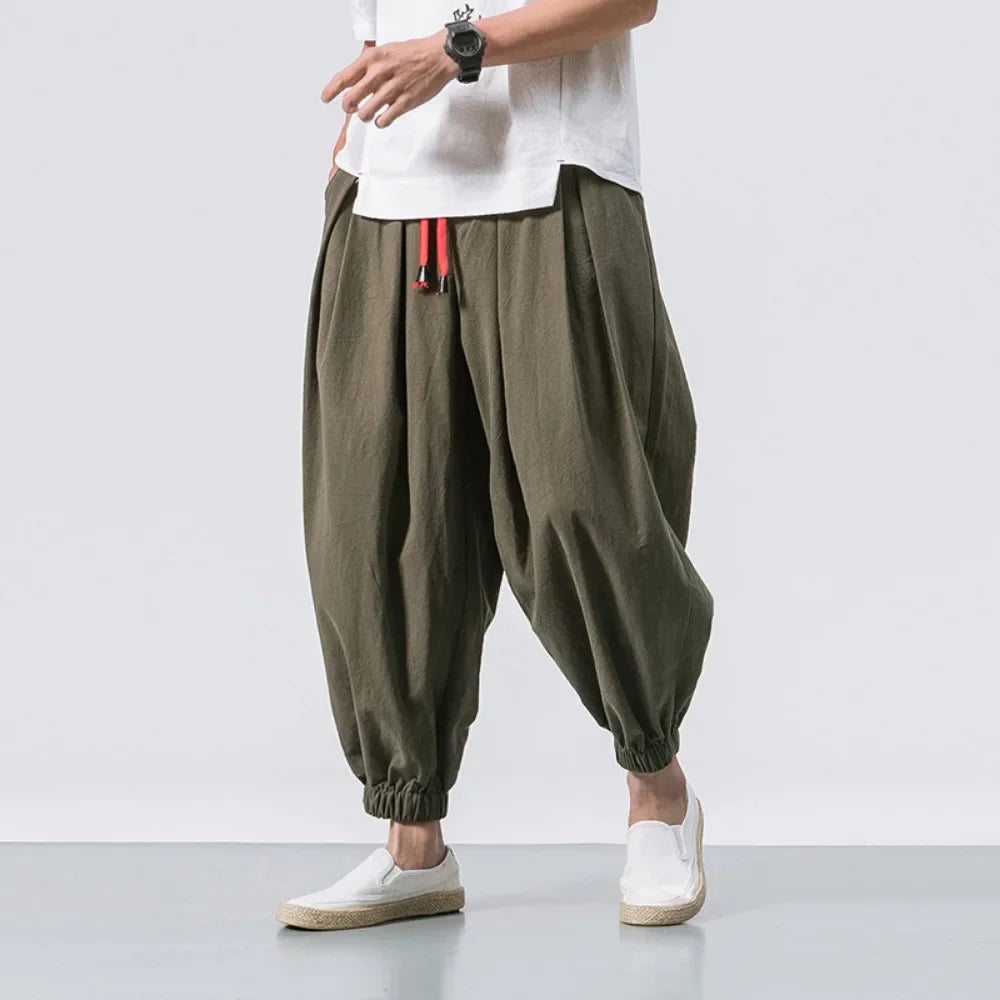 Men's Pants Loose  Jogger Casual Trousers