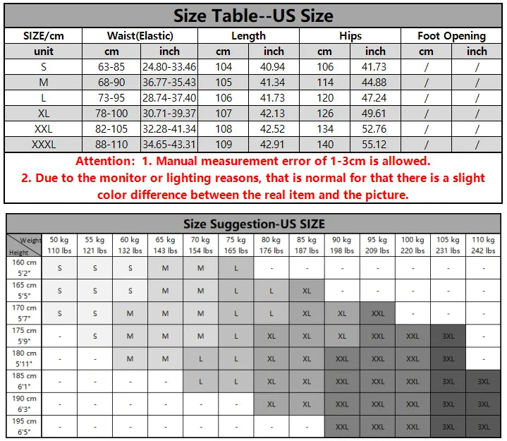 Men's Pants Loose  Jogger Casual Trousers